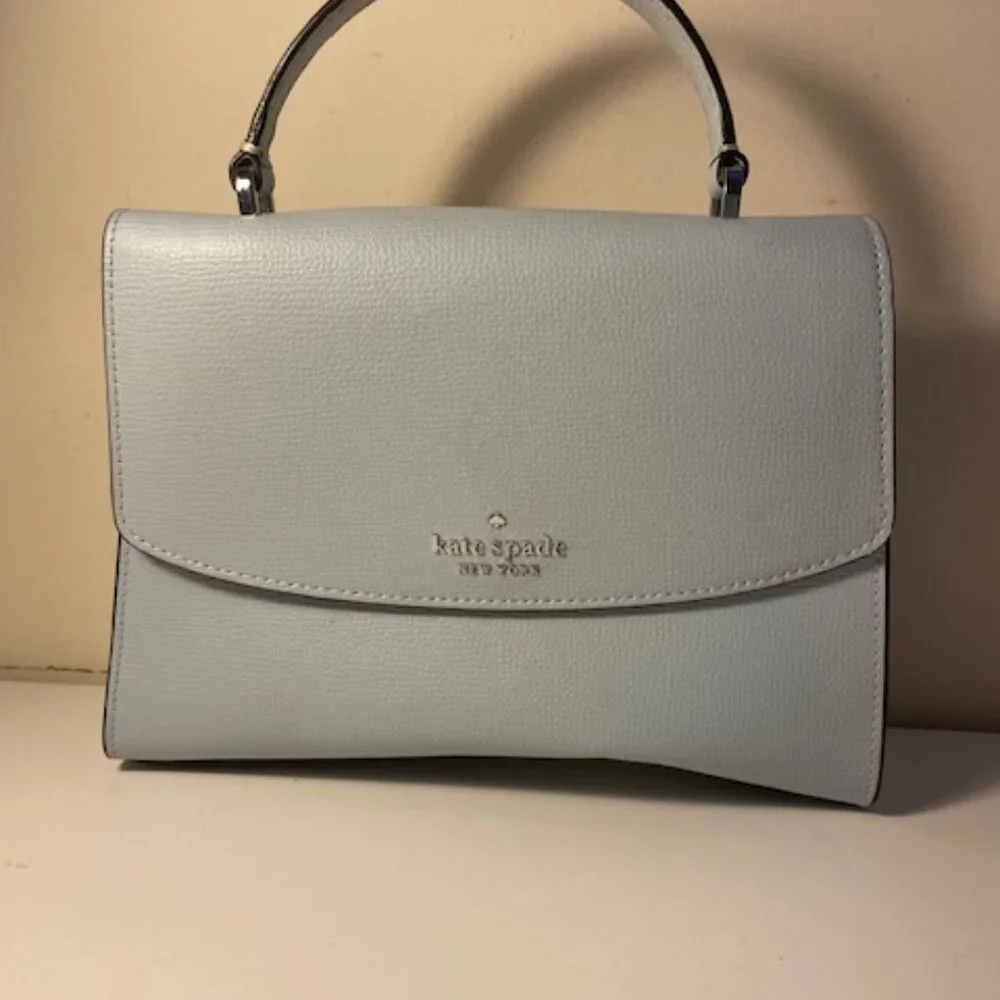 Kate Spade Light Blue Leather Small Satchel